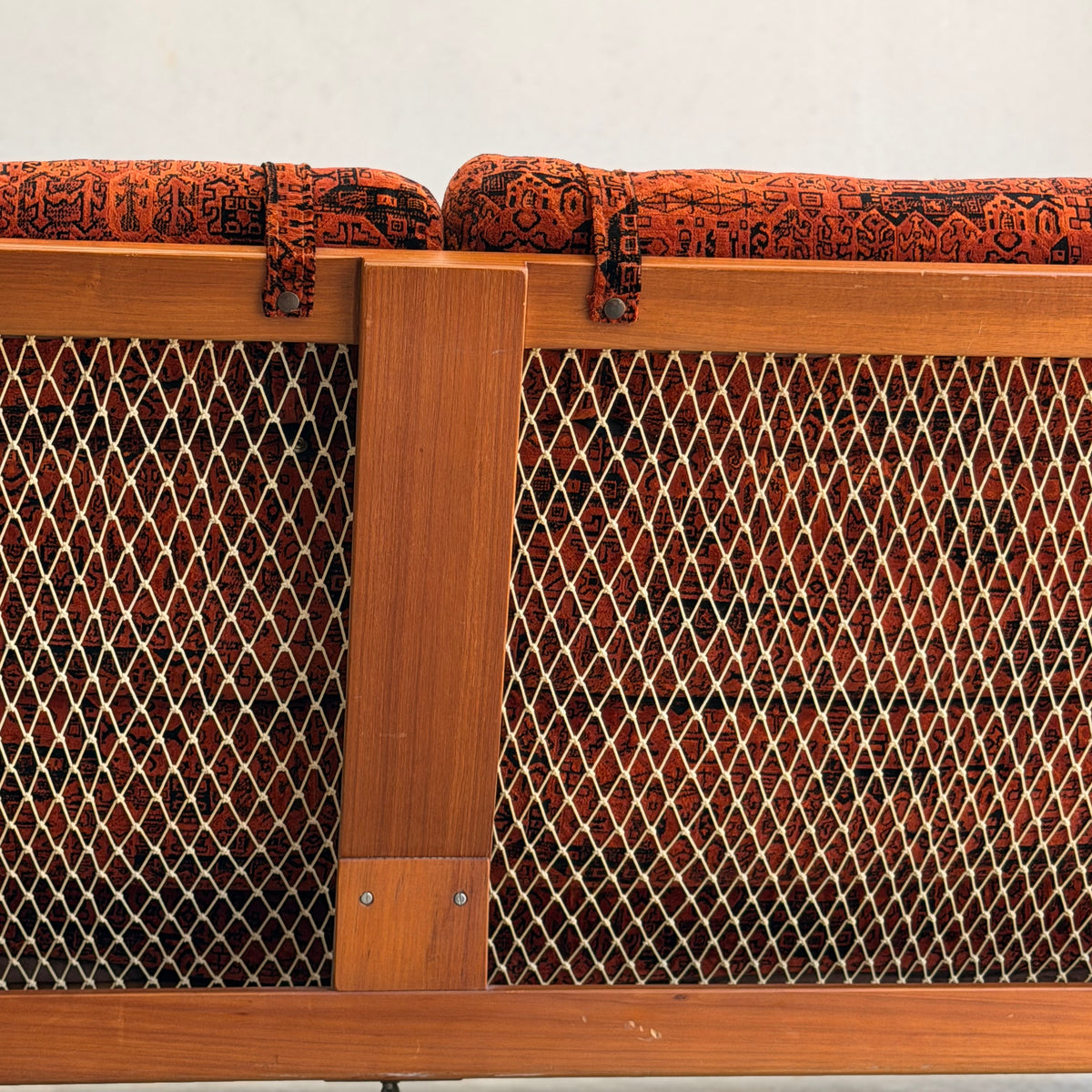 Vintage Tessa T4 Three-Seater Lounge – Burnt Orange Velvet
