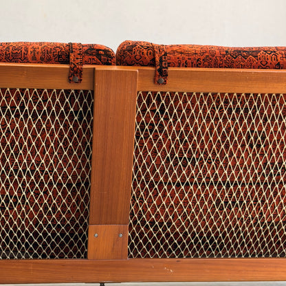 Vintage Tessa T4 Three-Seater Lounge – Burnt Orange Velvet
