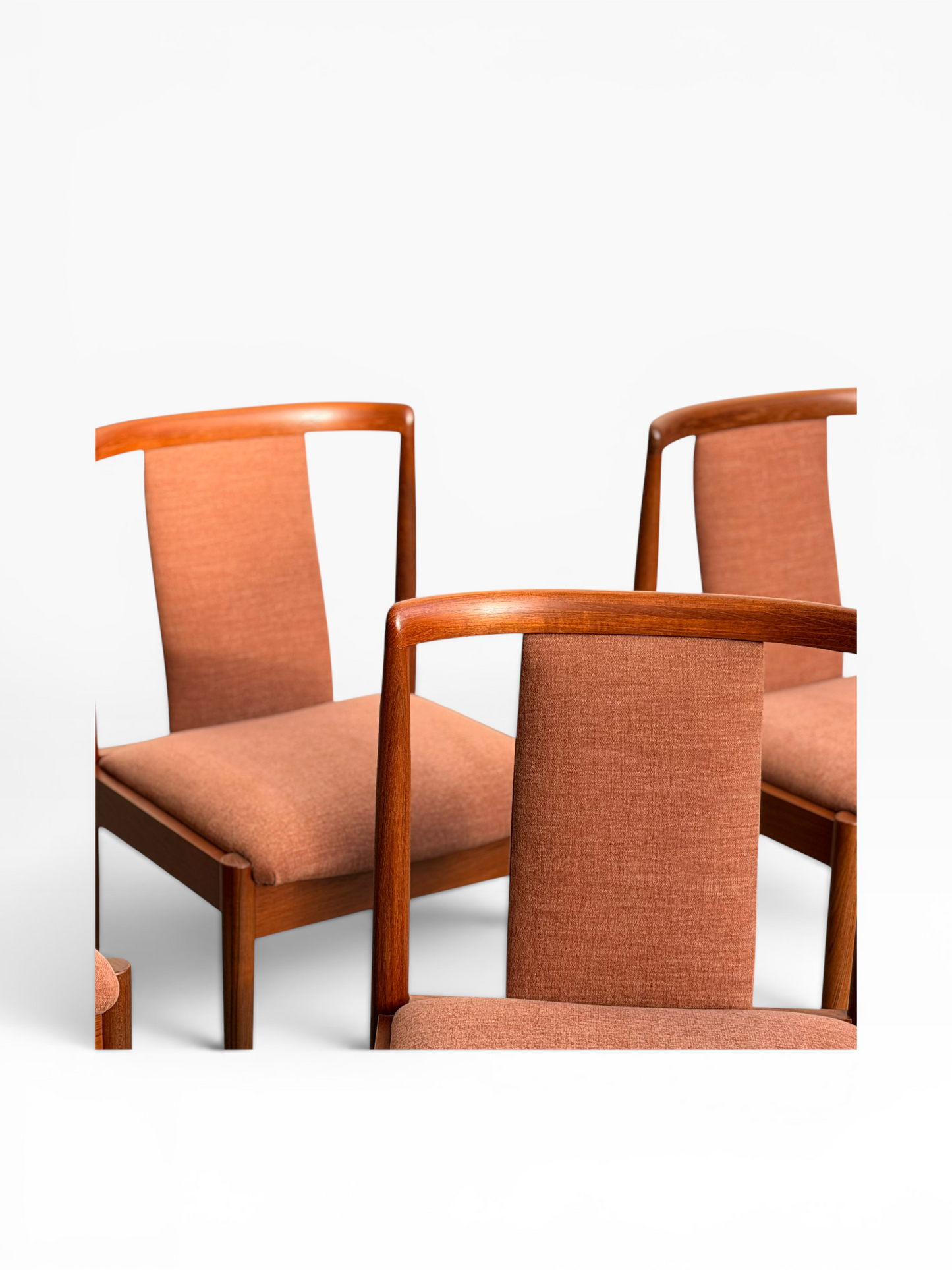 Fully Restored Parker T-Back Number 88 Dining Chairs Set of 4 - Terracotta (Rediscover)