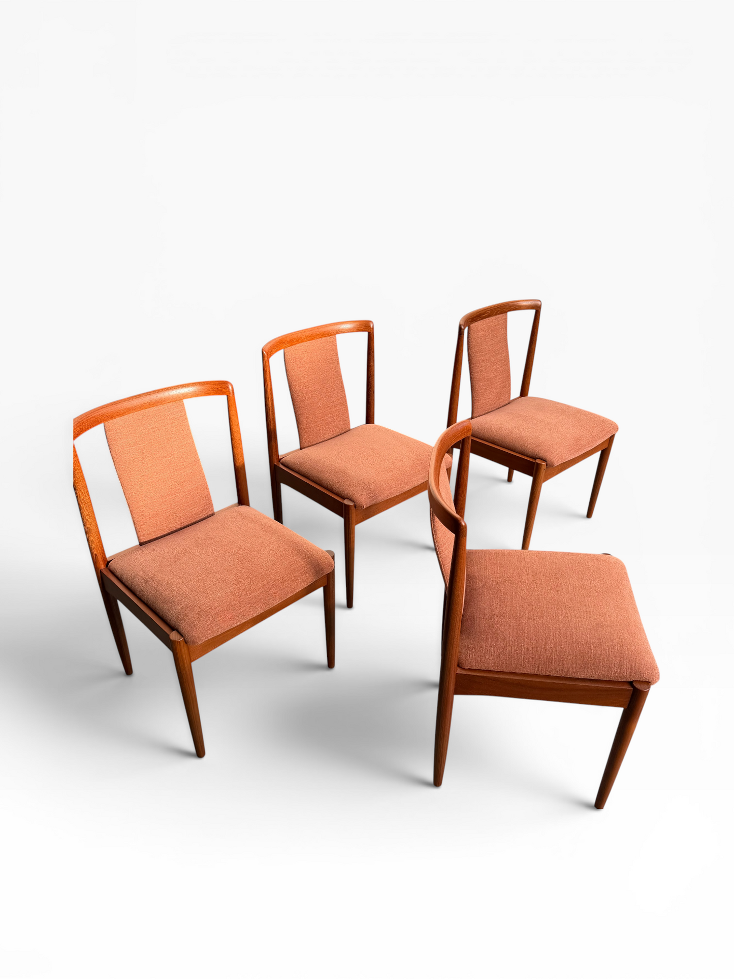 Fully Restored Parker T-Back Number 88 Dining Chairs Set of 4 - Terracotta (Rediscover)