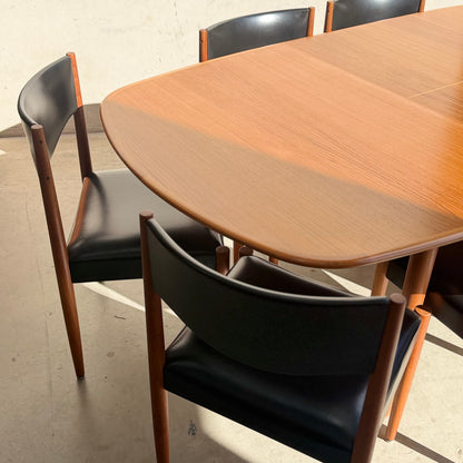 Relocation Clearance: Parker Number 62 Dining Chairs – Original Black Vinyl - Set of 8 (Chairs Only)