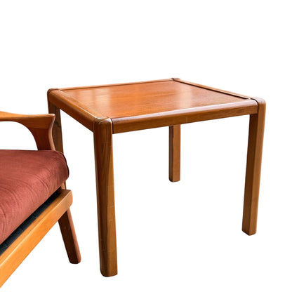 Petite Mid-Century Parker Square Teak Coffee Table