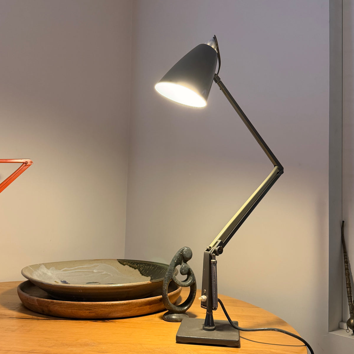 Vintage Planet Studio K Desk Lamp- Grey