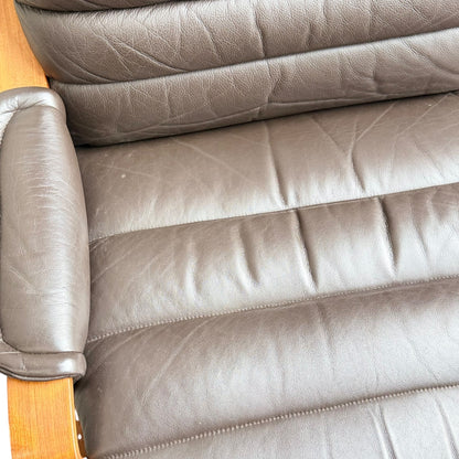 2 Seater Tessa Austin Chocolate Brown Leather Sofa (Revive)