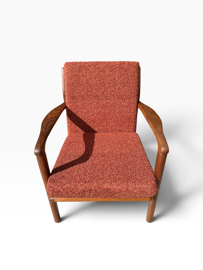 1960S TOOTHILL SOLID AFROMOSIA / TEAK WENTWORTH ARMCHAIR