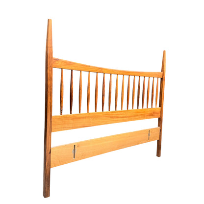 1960s Parker Nordic Double Bedhead in Solid Teak