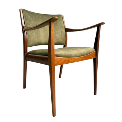 TH Brown Blackwood Carver Armchair – Fully Restored