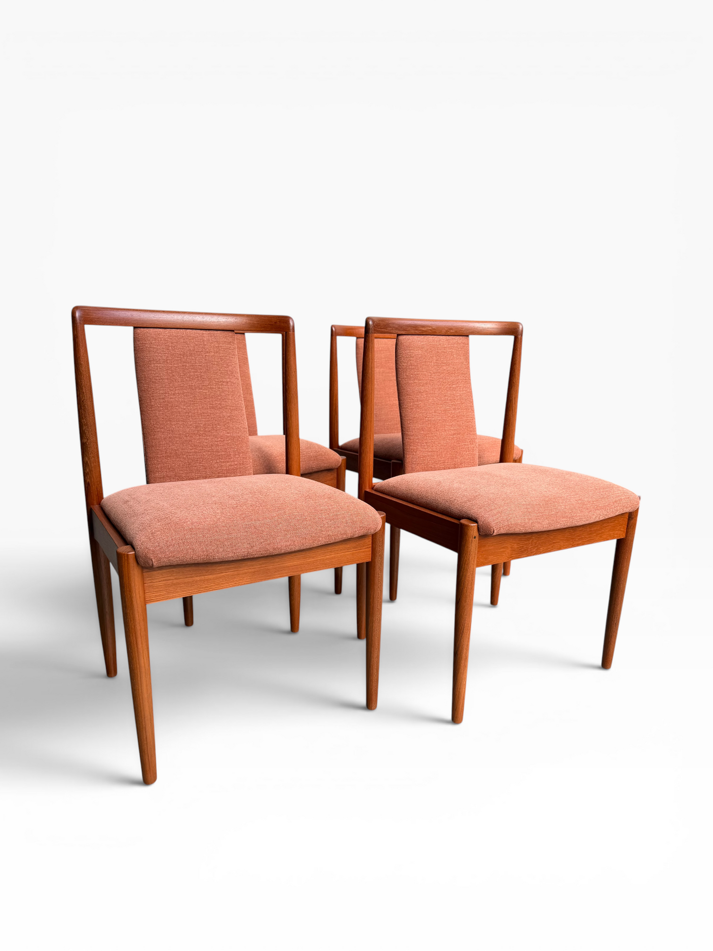 Fully Restored Parker T-Back Number 88 Dining Chairs Set of 4 - Terracotta (Rediscover)