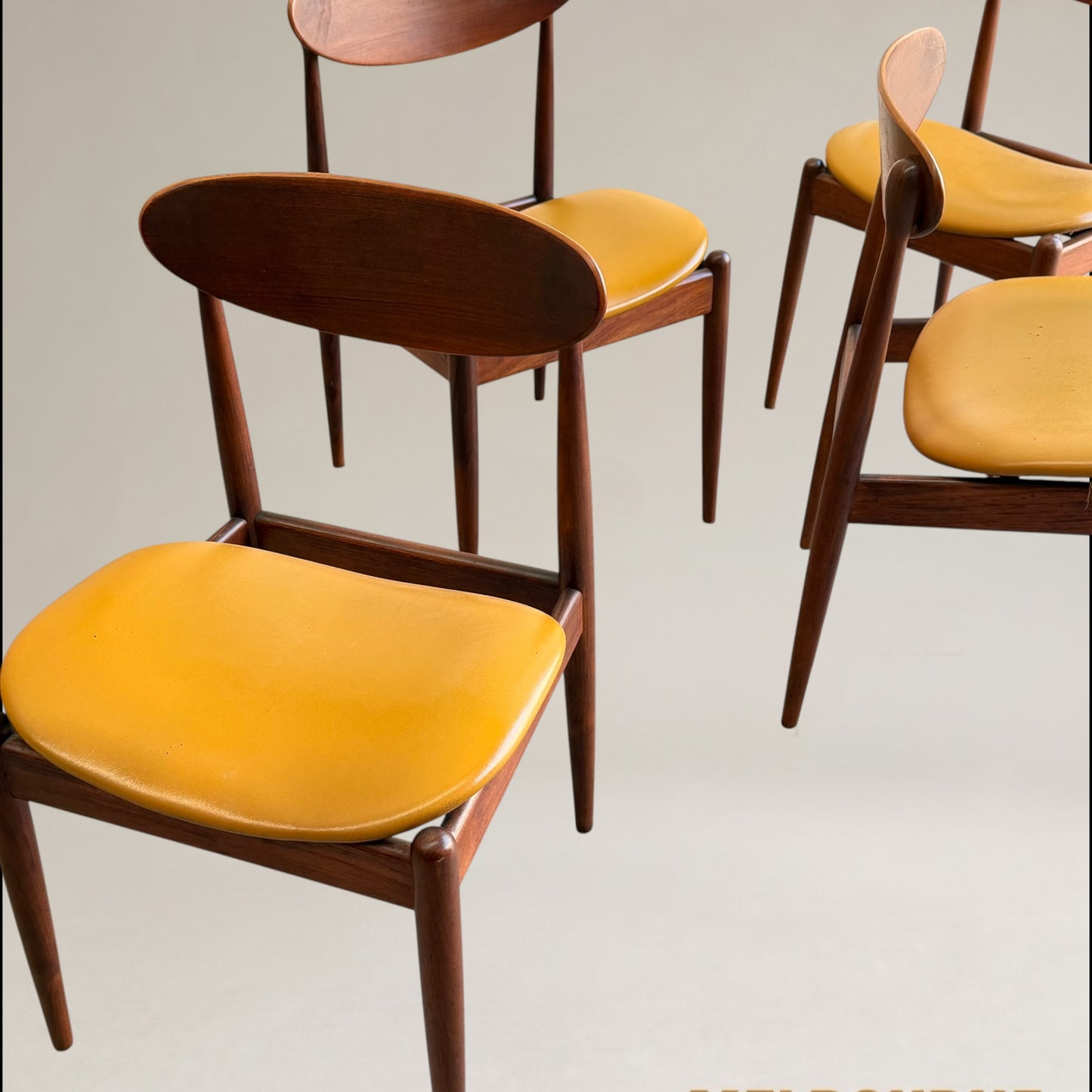 107 Parker Matchstick chairs - Set of 4 - Vintage Originals
