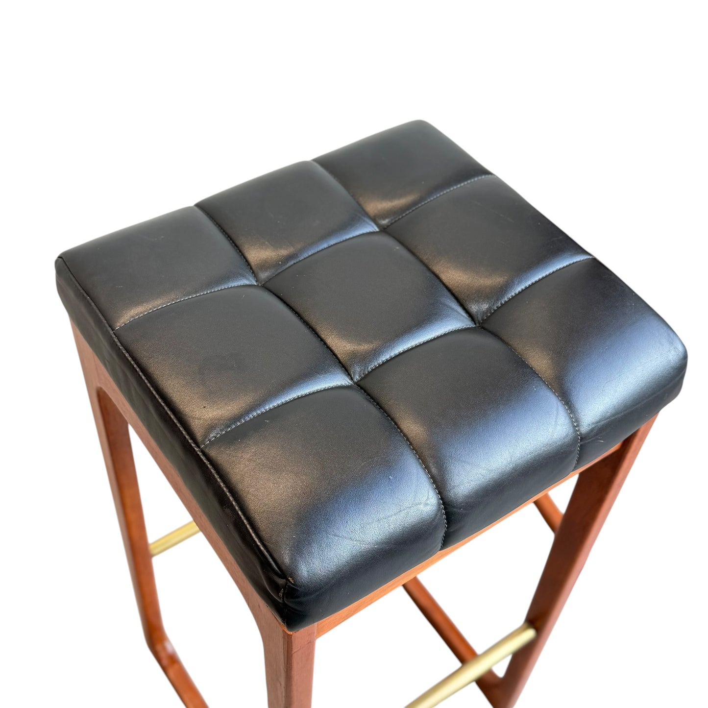 Mid Century Australian 1960s Barstools by Gerald Easden Set of 3 in Black - Bar Height Variant (Revive)