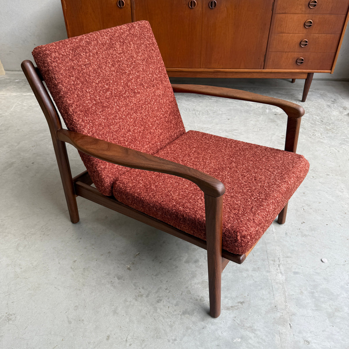 1960S TOOTHILL SOLID AFROMOSIA / TEAK WENTWORTH ARMCHAIR