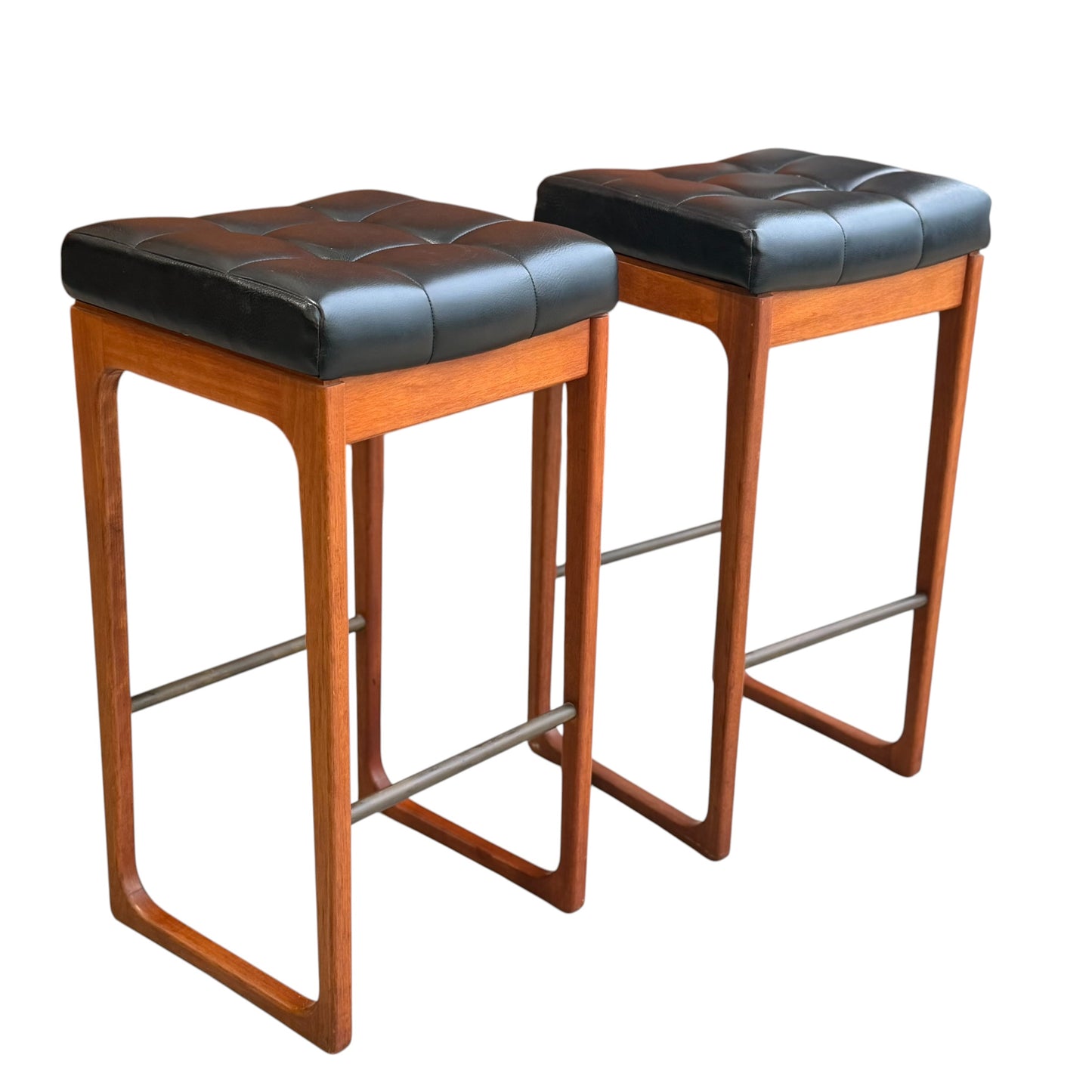 Vintage Pair of Gerald Easden Bar Stools Tasmanian Blackwood (Revive)