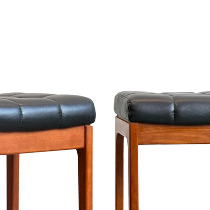 Mid Century Australian 1960s Barstools by Gerald Easden Set of 3 in Black - Bar Height Variant (Revive)