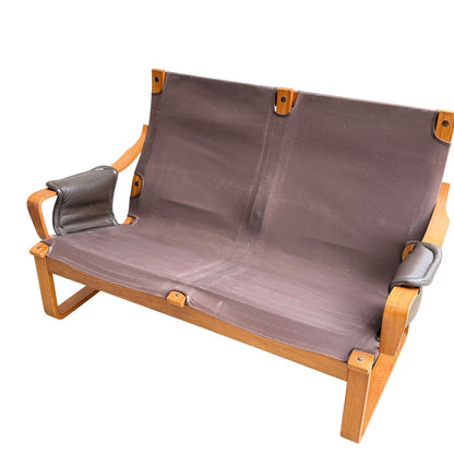 2 Seater Tessa Austin Chocolate Brown Leather Sofa (Revive)