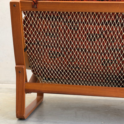Vintage Tessa T4 Three-Seater Lounge – Burnt Orange Velvet