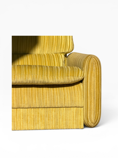 Tessa T7 Armchair Electric Chartreuse Ribbed Velvet (Revive)