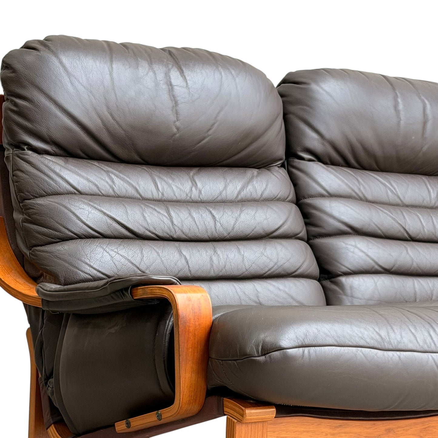 2 Seater Tessa Austin Chocolate Brown Leather Sofa (Revive)