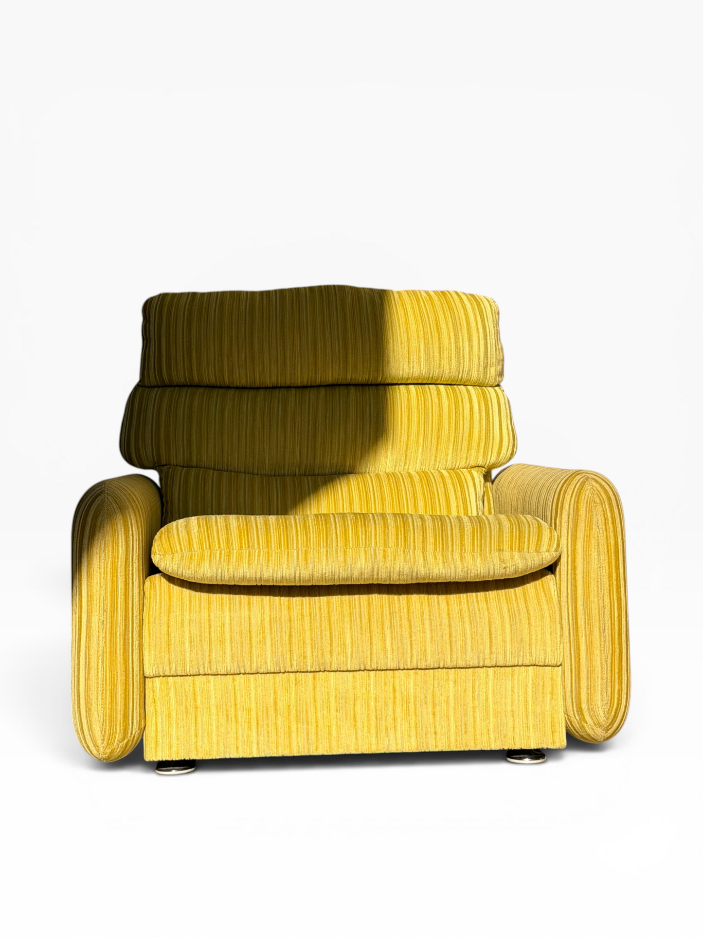 Tessa T7 Armchair Electric Chartreuse Ribbed Velvet (Revive)