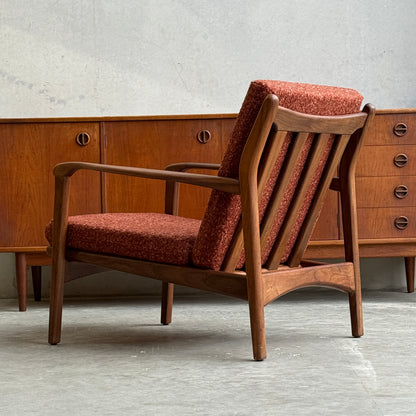 1960S TOOTHILL SOLID AFROMOSIA / TEAK WENTWORTH ARMCHAIR