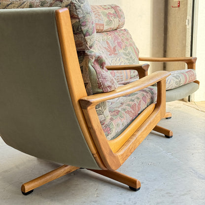 Vintage Mid Century Tessa T21 Swivel Chairs Pair (Refine)