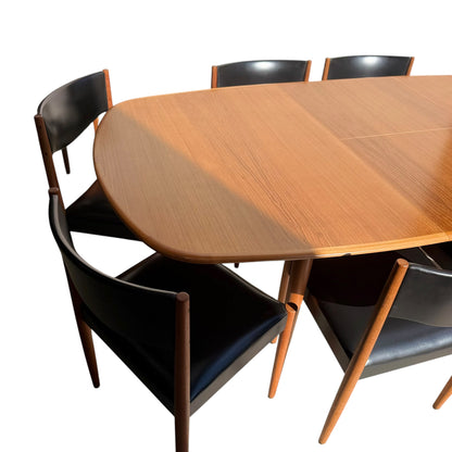 Relocation Clearance: Parker Number 62 Dining Chairs – Original Black Vinyl - Set of 8 (Chairs Only)
