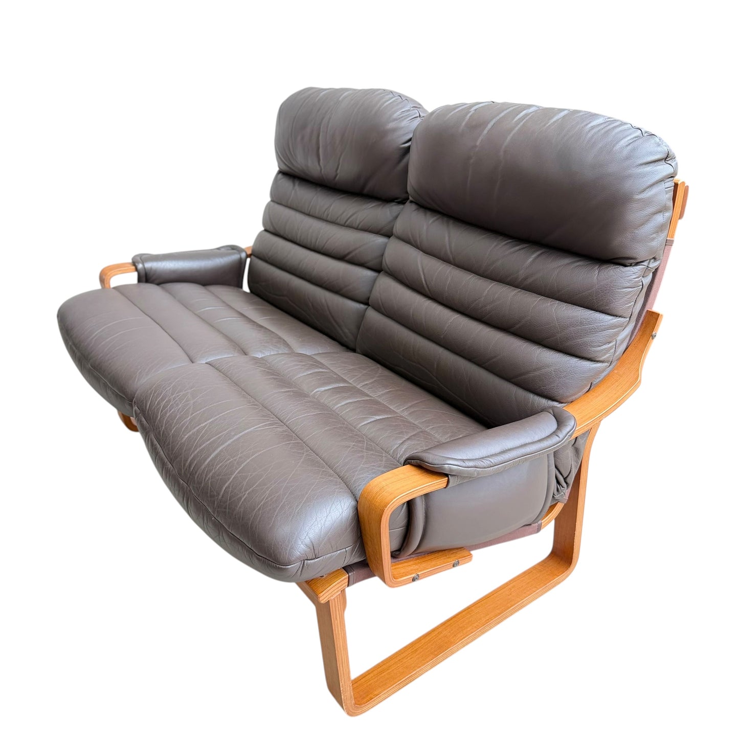 2 Seater Tessa Austin Chocolate Brown Leather Sofa (Revive)