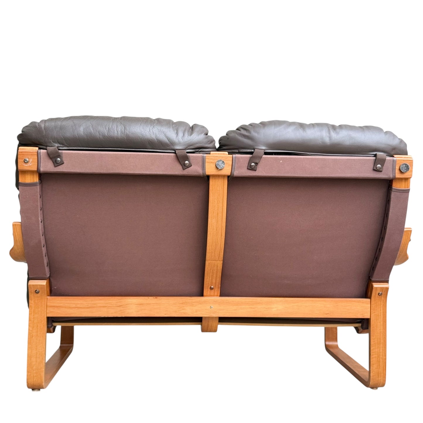 2 Seater Tessa Austin Chocolate Brown Leather Sofa (Revive)
