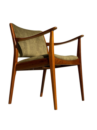 TH Brown Blackwood Carver Armchair – Fully Restored