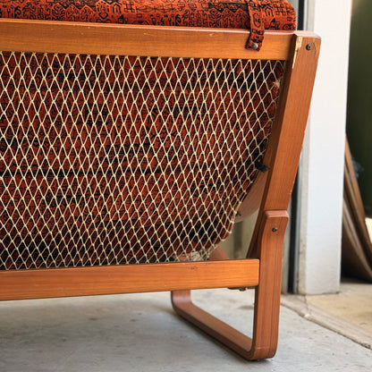 Vintage Tessa T4 Three-Seater Lounge – Burnt Orange Velvet