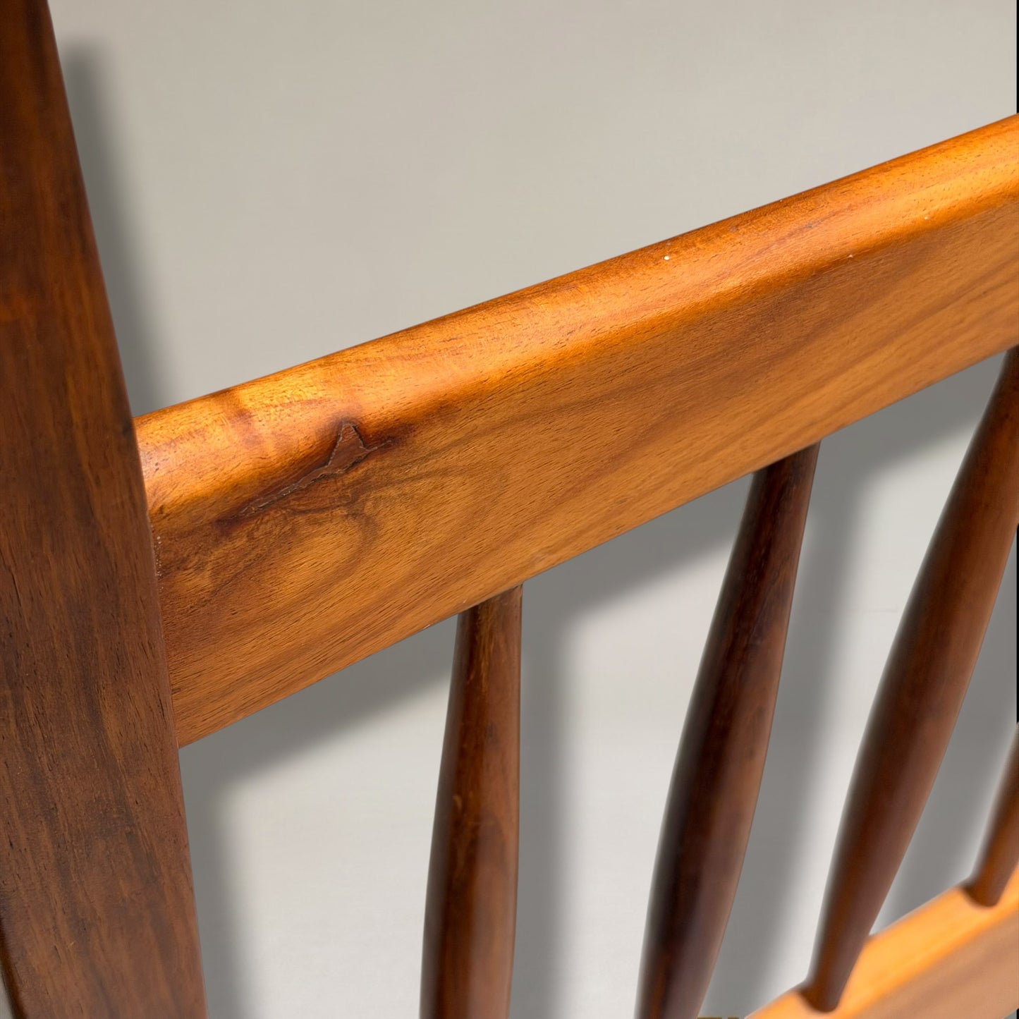 1960s Parker Nordic Double Bedhead in Solid Teak