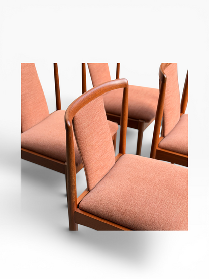 Fully Restored Parker T-Back Number 88 Dining Chairs Set of 4 - Terracotta (Rediscover)