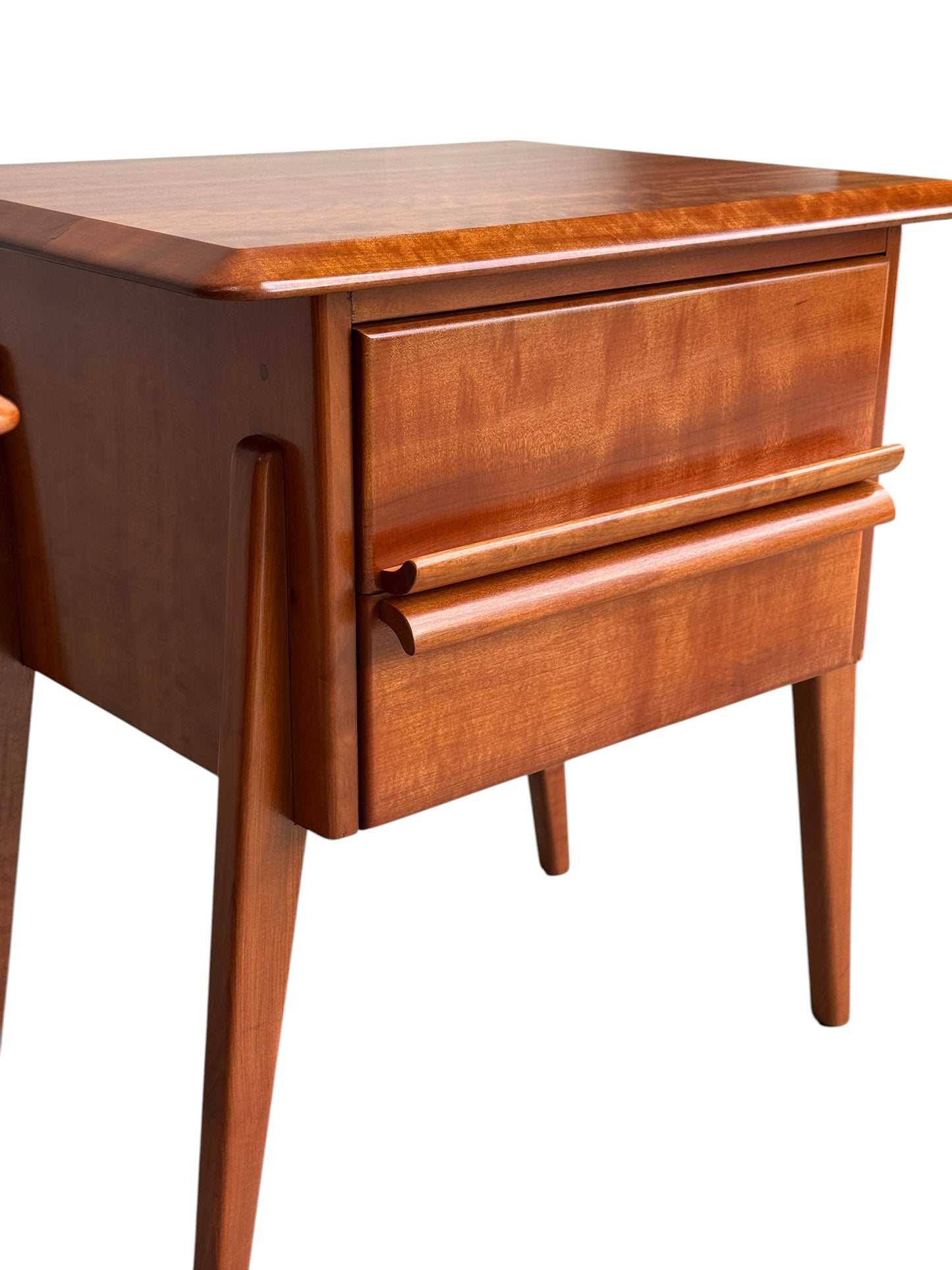 Pair of Myer Heritage Pasadena Bedside tables, 1950s, Solid Tasmanian Myrtle (Rediscover)