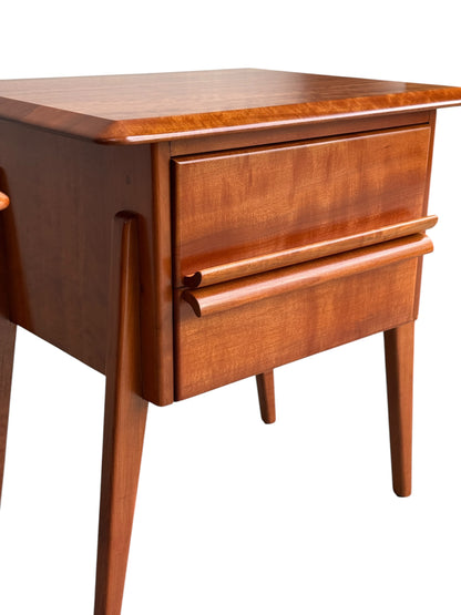 Pair of Myer Heritage Pasadena Bedside tables, 1950s, Solid Tasmanian Myrtle (Rediscover)