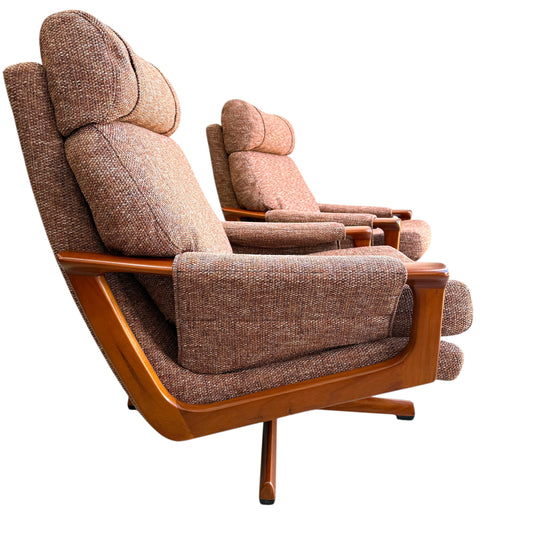Tessa T21 Swivel Armchair Upholstered in Berkley Colour - Paprika from Warwick Price Per Chair