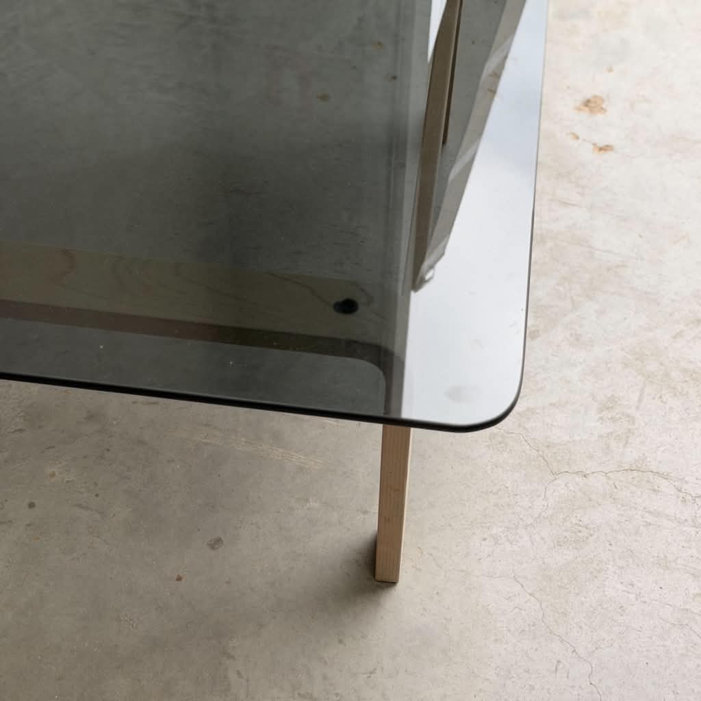 Tessa Ferrara Glass Coffee Table designed by Fred Lowen for Tessa Furniture (Revive)