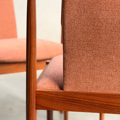 Fully Restored Parker T-Back Number 88 Dining Chairs Set of 4 - Terracotta (Rediscover)
