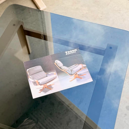 Tessa Ferrara Glass Coffee Table designed by Fred Lowen for Tessa Furniture (Revive)