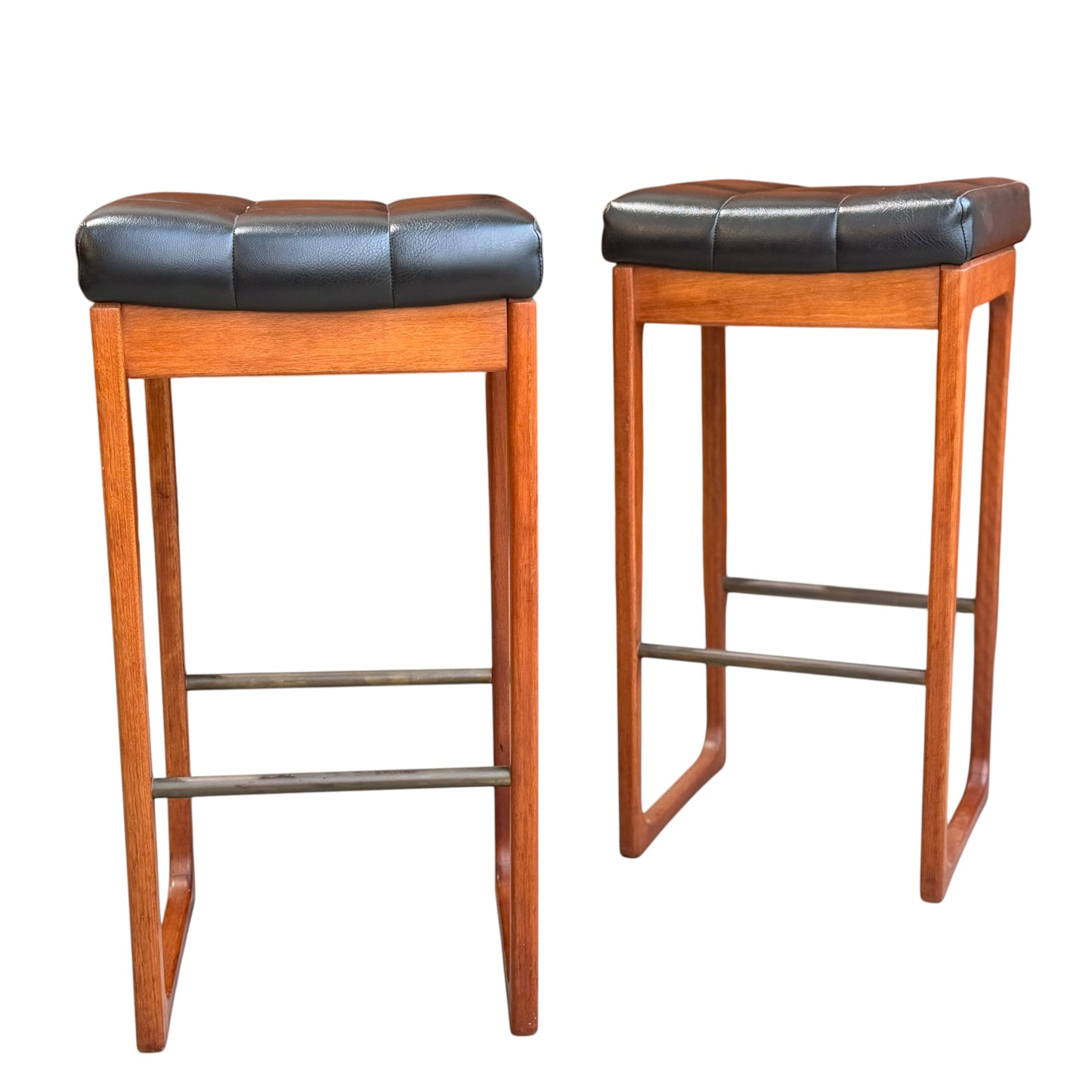 Vintage Pair of Gerald Easden Bar Stools Tasmanian Blackwood (Revive)