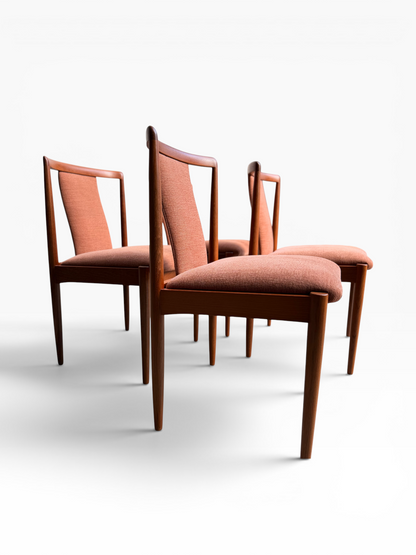 Fully Restored Parker T-Back Number 88 Dining Chairs Set of 4 - Terracotta (Rediscover)