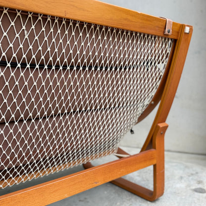 Tessa T4 Two-Seater Lounge – Iconic 1970s Fred Lowen Design in Rich Brown Leather