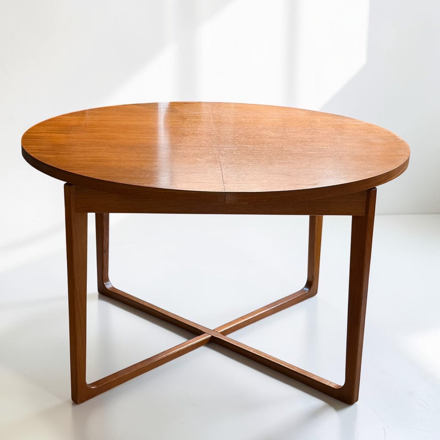 Rare 1960s-1970s Gerald Easden Round Extension Dining Table - (Revive)