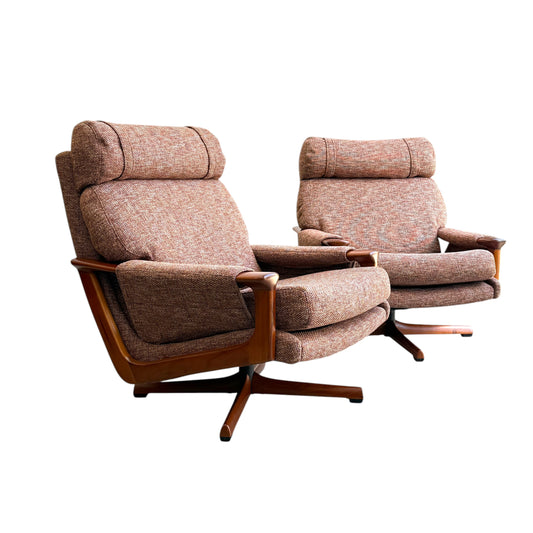 Tessa T21 Swivel Armchair Upholstered in Berkley Colour - Paprika from Warwick Price Per Chair