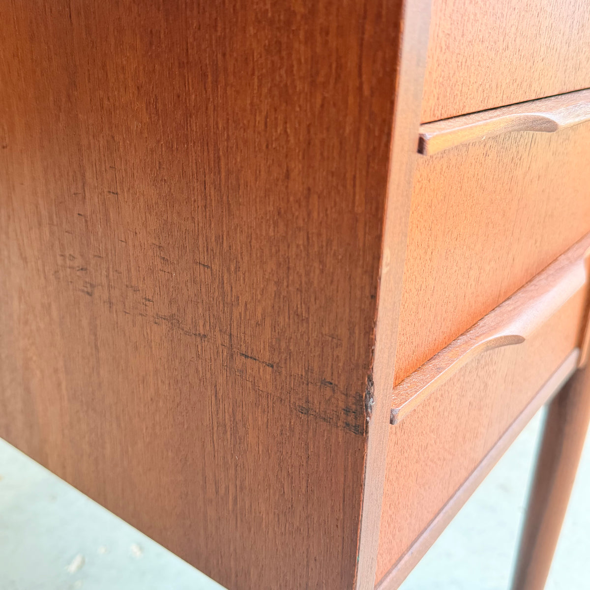 Danish Mid Century Modern Teak Desk by Easing Møbelfabrik