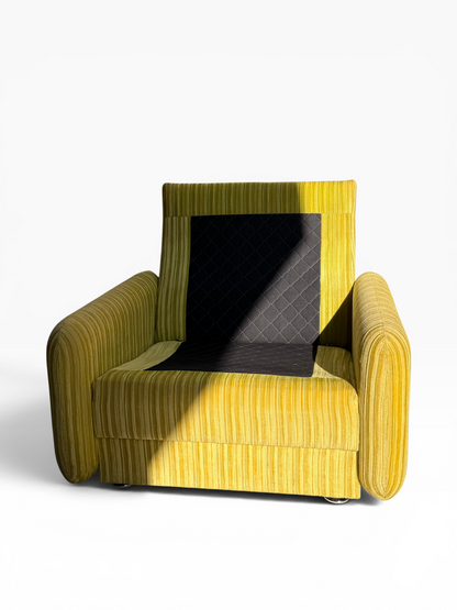 Tessa T7 Armchair Electric Chartreuse Ribbed Velvet (Revive)