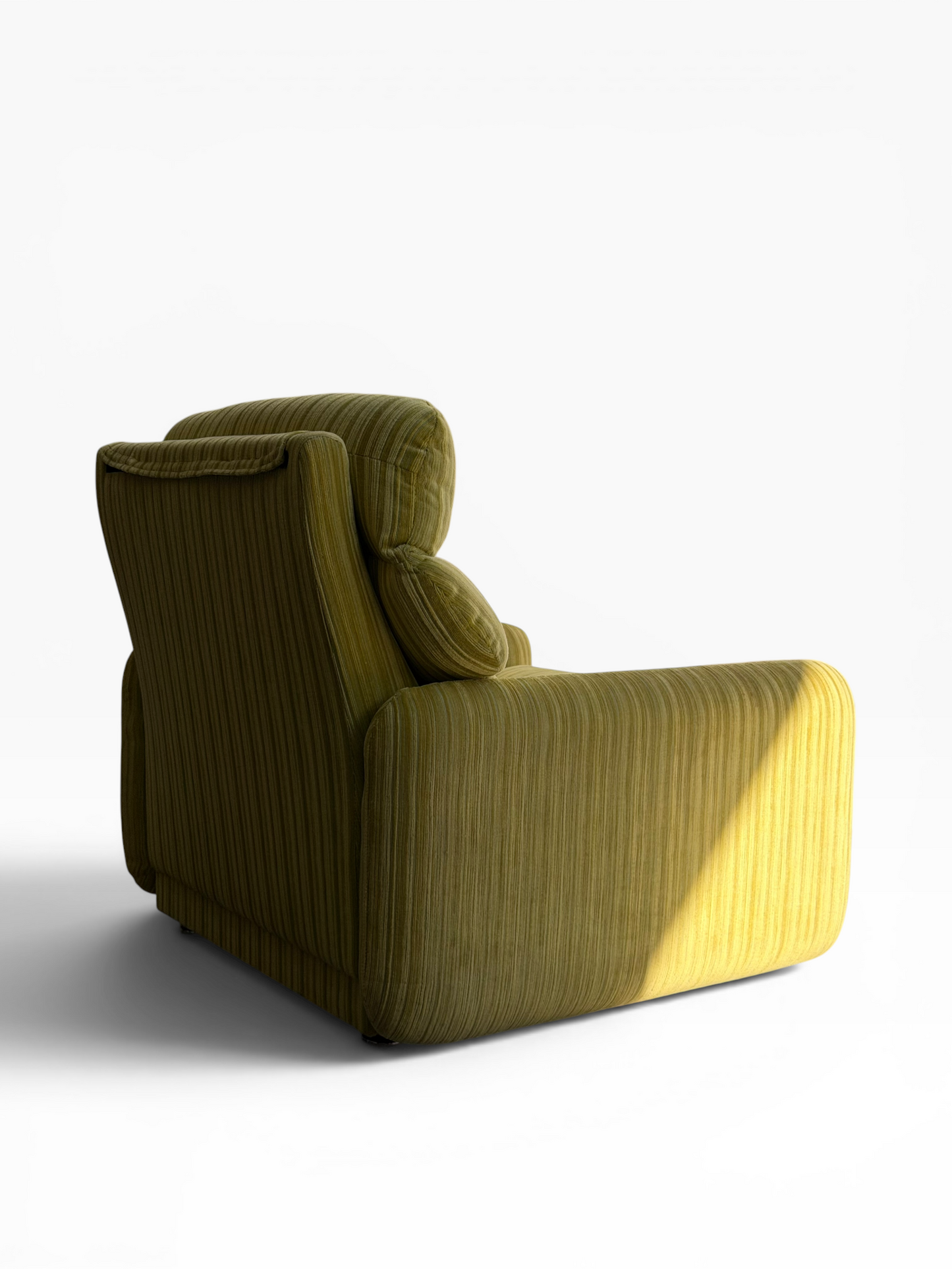 Tessa T7 Armchair Electric Chartreuse Ribbed Velvet (Revive)