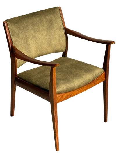 TH Brown Blackwood Carver Armchair – Fully Restored