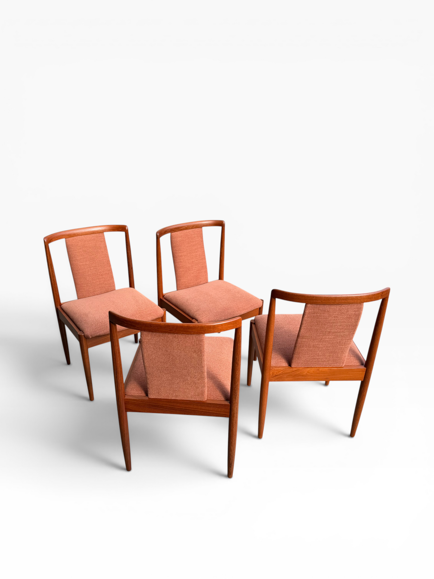 Fully Restored Parker T-Back Number 88 Dining Chairs Set of 4 - Terracotta (Rediscover)