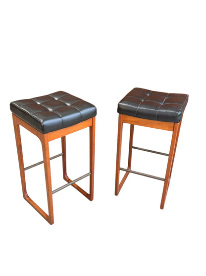 Vintage Pair of Gerald Easden Bar Stools Tasmanian Blackwood (Revive)