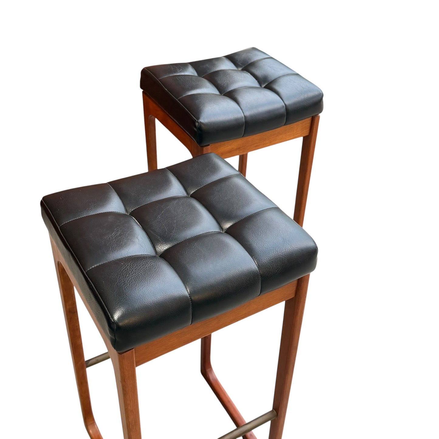 Vintage Pair of Gerald Easden Bar Stools Tasmanian Blackwood (Revive)
