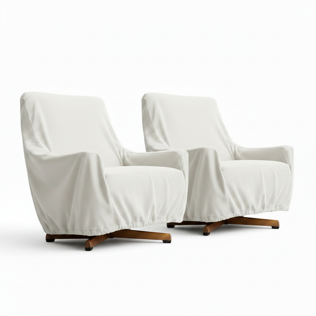 COMING SOON! Pair Tessa T21 Swivel Armchairs in Velvet Mareeba Bark Price Per Chair
